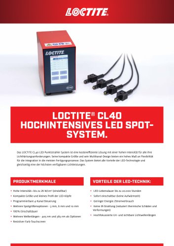 LOCTITE CL40 HOCHINTENSIVES LED SPOT SYSTEM