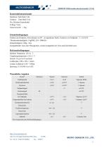 Piezoresistives OEM DifferenzdrucksensormodulDatenblatt MDM290 - 2