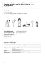 Serie 6000M Steckanschlüsse und Zubehör für Zerstäubungssysteme DE - 4