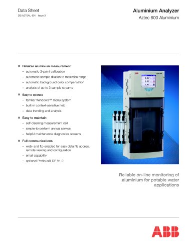 Aluminium Analyzer Aztec 600 Aluminium