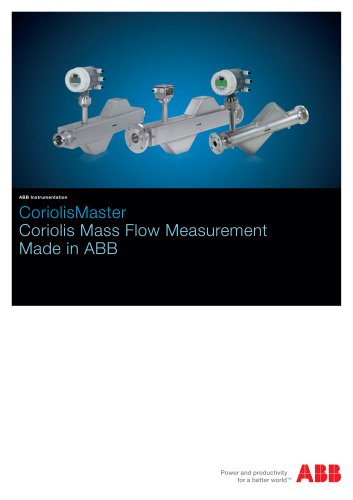 CoriolisMaster - Coriolis Mass Flow Measurement in ABB