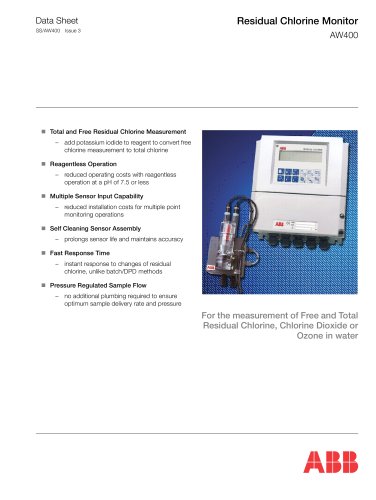 Residual Chlorine Monitor AW400