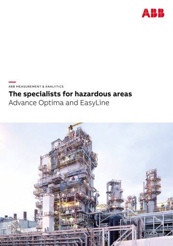 The specialists for hazardous areas Advance Optima and EasyLine