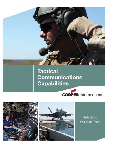 Tactical Communications Overview