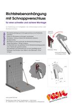 Richtstrebenanhängung mit Schnappverschluss - 2