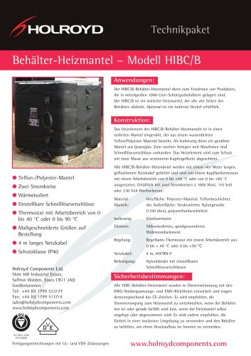 HIBC/B Intermidiate Bulk Container Heater