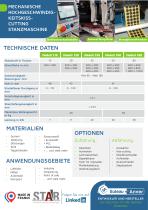 Produktdatenblatt – Hochgeschwindigkeits-Stanzpresse DE-2