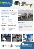 Produktdatenblatt – Klebe- und Kaschiermaschine DE-2