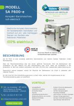 Produktdatenblatt – SA F600-e DE-1