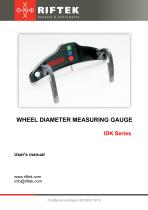 Wheel Diameter Measuring Gauge, IDK Series Manual