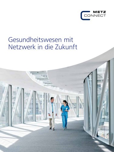 Gesundheitswesen mit Netzwerk in die Zukunft