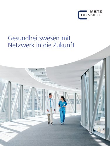Gesundheitswesen mit Netzwerk in die Zukunft