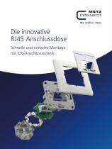 Die innovative RJ45 Anschlussdose – Schnelle und einfache Montage mit IDC-Anschlusstechnik