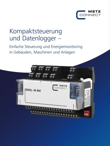 Kompaktsteuerung und Datenlogger – Einfache Steuerung und Energiemonitoring in Gebäuden, Maschinen und Anlagen