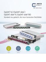 OpDAT fix2 / OpDAT slide2 / OpDAT slide2 K / OpDAT slide2 BO – Standard neu gedacht, die neue Generation Patchfelder-1