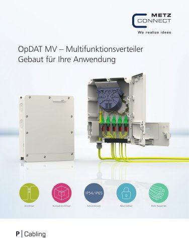 OpDAT MV – Multifunktionsverteiler Gebaut für Ihre Anwendung