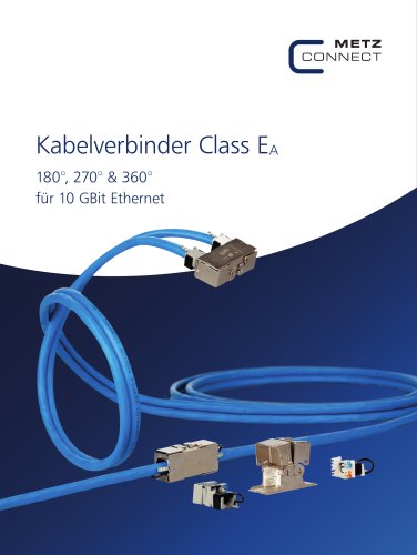 P|Cabling - Kabelverbinder Class EA – 180°, 270° & 360° für 10 GBit Ethernet