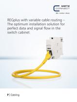 P|Cabling - REGplus with variable cable routing – The optimum installation solution for perfect data and signal flow in the switch cabinet