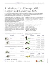 P|Cabling - Schaltschrankdurchführungen M12 X-kodiert und D-kodiert auf RJ45 - 2