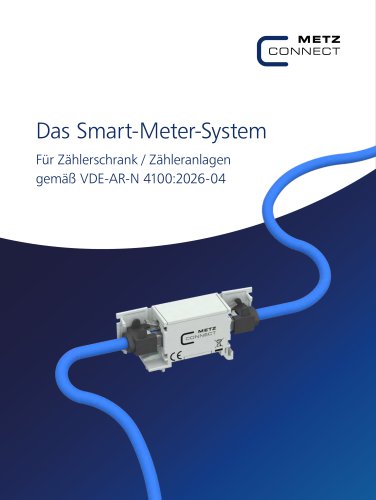 Das Smart-Meter-System Für Zählerschrank / Zähleranlagen gemäß VDE-AR-N 4100:2026-04