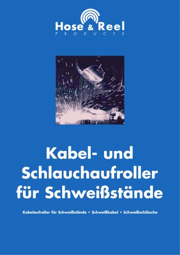 Kabel- und Schlauchaufroller für Schweißstände