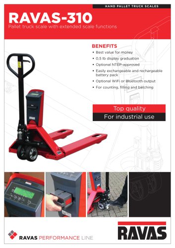 Hand pallet truck scales: RAVAS-310