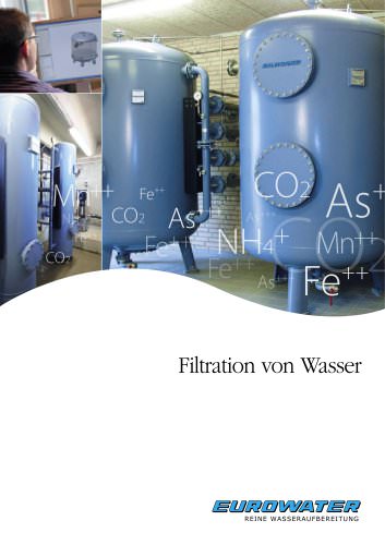 Filtration von Wasser Durchflussleistung bis 100 m³/h