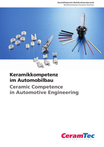 Ceramic Competence in Automotive Engineering