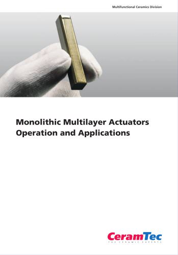 Monolithic Multilayer Actuators