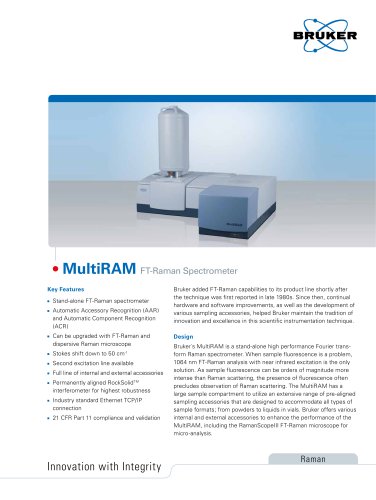 MultiRAM FT-Raman Spectrometer