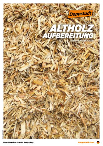 Aufbereitung von Altholz