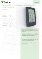 DS1027 Compact TOUCHLOCK keypad - K38/K50/K75/K75 screw connector