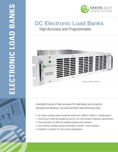 High Accuracy Programmable Electronic Load Banks