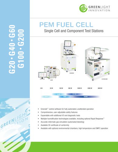 PEM FUEL CELL Single Cell and Component Test Stations