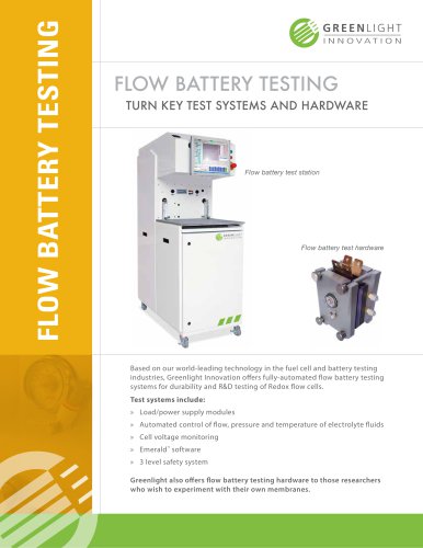 Re-dox Flow Battery Research Hardware