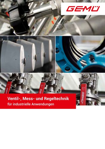 Produktkatalog Ventil-, Mess- und Regeltechnik für industrielle Anwendungen