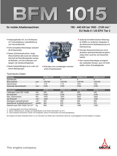 1015 Der Baumaschinen-Motor