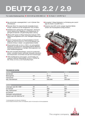 DEUTZ G 2.2 - 2.9