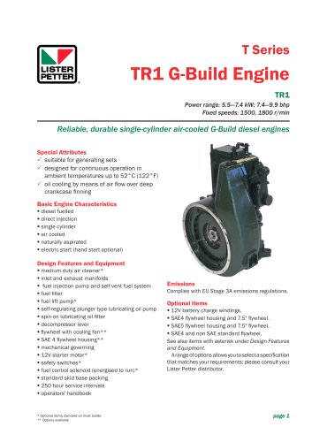 TR1 G-Build Engine