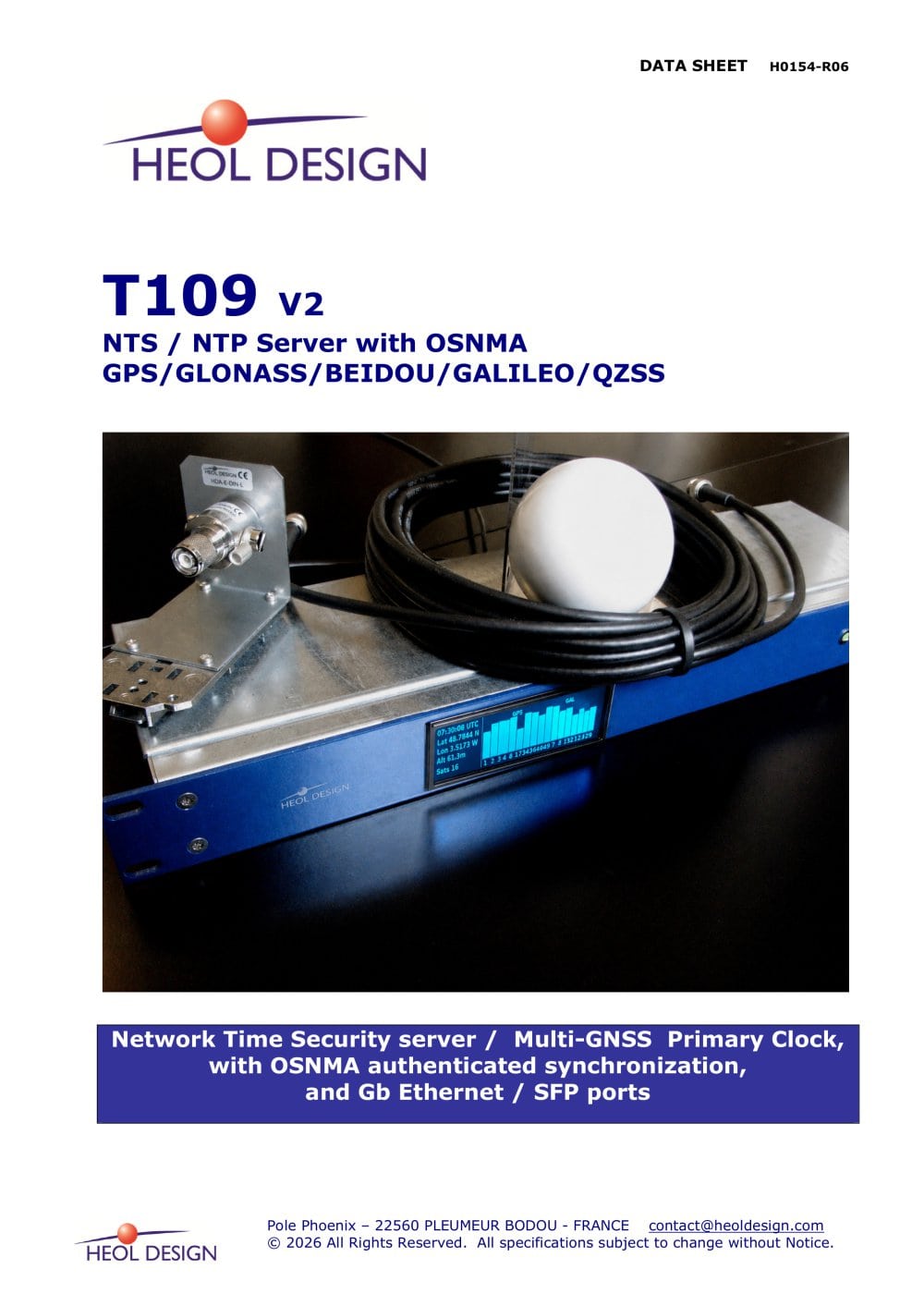 NTP NTS server with OSNMA - heol design