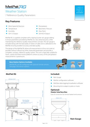 MetPak RG Weather Station