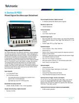 4 Series B MSO Mixed Signal Oscilloscope Datasheet