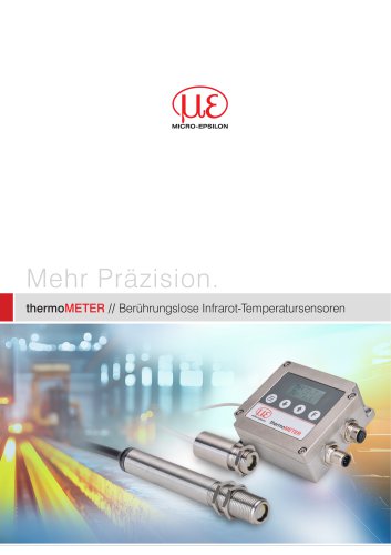 Ber&uuml;hrungslose Infrarot-Temperatursensoren // thermoMETER