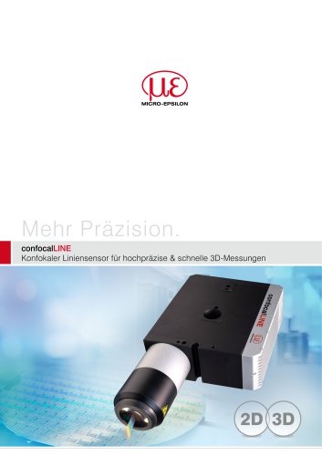 Konfokaler Liniensensor f&uuml;r hochpr&auml;zise & schnelle 3D-Messungen // confocalLINE