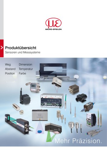 Produkt&uuml;bersicht // Sensoren und Messsysteme