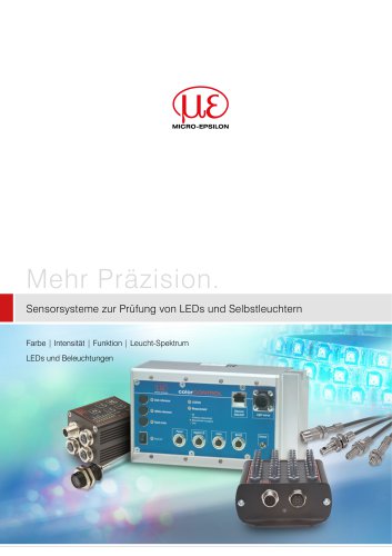 Sensorsysteme zur Pr&uuml;fung von LEDs und Selbstleuchtern