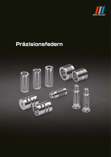 Pr&auml;zisionsfedern Katalog