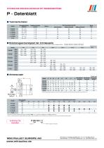 Speed change Pulleys P, AP, PL, PK, PF, L, U, T Datenblätter - 1