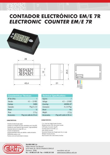 ELECTRONIC COUNTER EM/E 7R