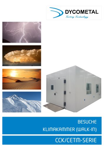 BESUCHE KLIMAKAMMER (walk-in)